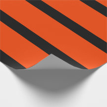 Naranja clásico y tiras de lápiz negro Halloween