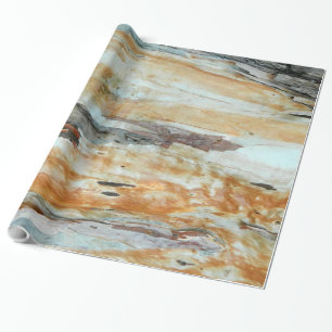 Papel De Regalo Naranja colorido natural de la corteza de árbol y