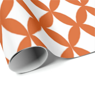 Papel De Regalo Naranja de quemado de espacio positivo y negativo