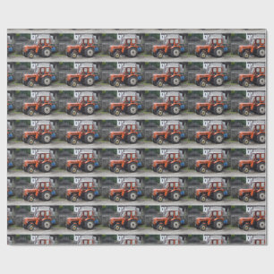 Papel De Regalo Naranja Diesel Tractor Steyr KL II