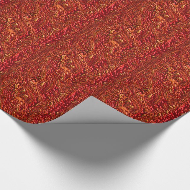 Papel De Regalo Naranja extranjero (Bubbling Lava) (Esquina)