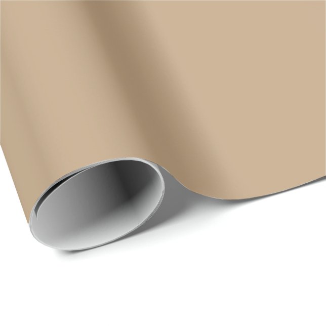 Papel De Regalo Naranja gris sólido (Esquina del rollo)