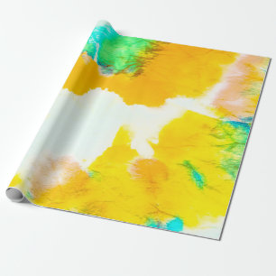 Papel De Regalo Naranja Grungy Paint. Impresión de tinta de lápiz.
