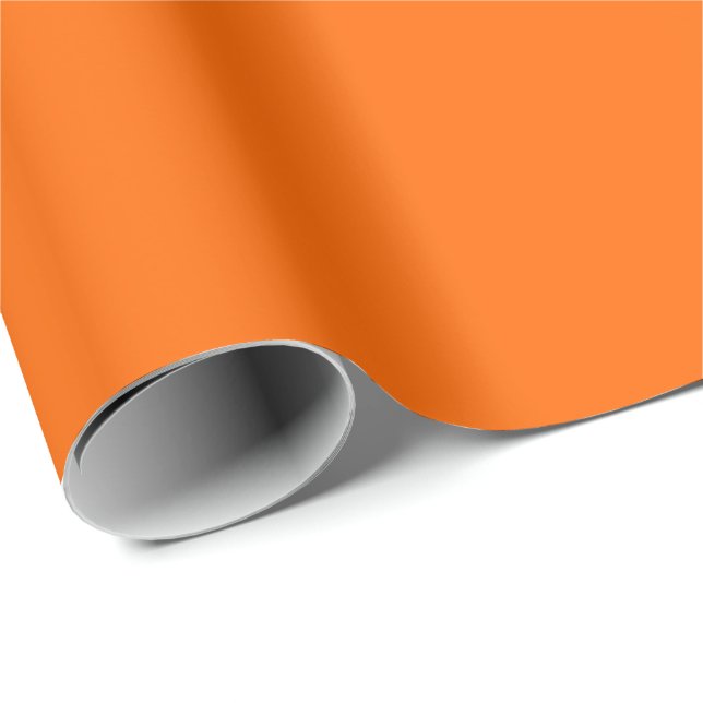 Papel De Regalo Naranja Intenso para Combinar con Nuestros Conjunt (Esquina del rollo)