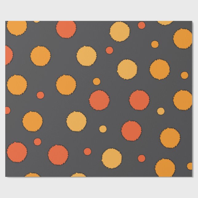Papel De Regalo Naranja manchado (Superficie plana)