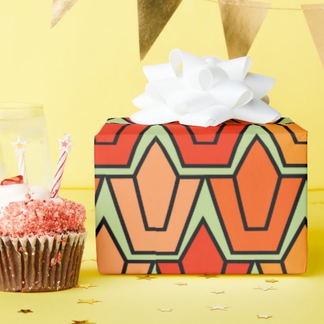 Papel De Regalo Naranja Tulip Field (Fiesta de cumpleaños )