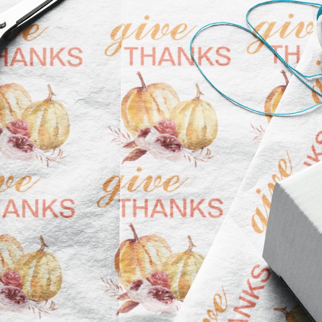 Papel De Regalo Naranja y Red de moda dan gracias y calabaza (Subido por el creador)