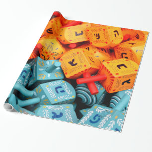 Papel De Regalo Naranja y sueños azules