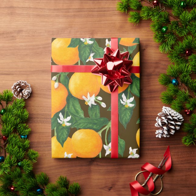 Papel De Regalo Naranjas (Regalo de vacaciones)