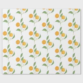 Papel De Regalo naranjas