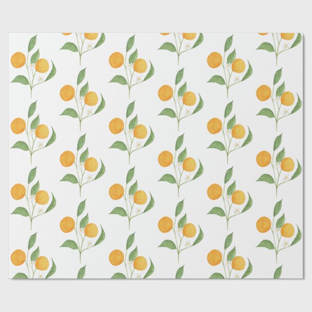 Papel De Regalo naranjas (Superficie plana)