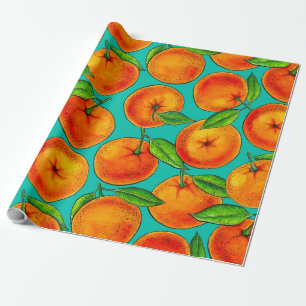 Papel De Regalo Naranjas