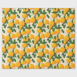 Papel De Regalo Naranjas