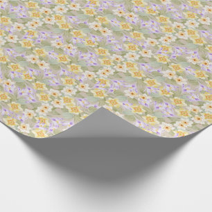 Papel De Regalo Narciso y Crocus Wrapee Paper
