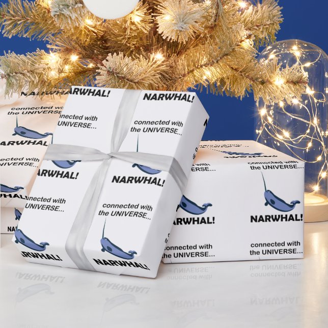 Papel De Regalo Narval Conectado Con El Universo Narval (Vacaciones)