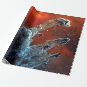 Papel De Regalo NASA JWST Pilares de la Creación Infrarrojo Medio