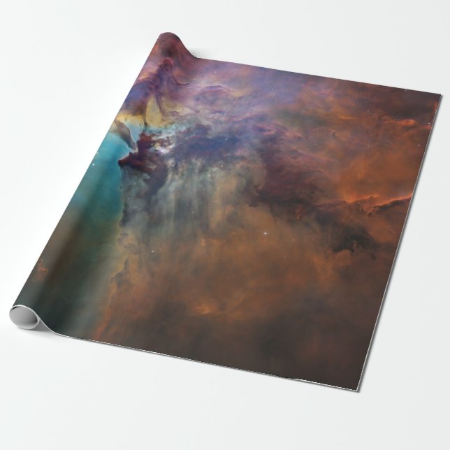 Papel De Regalo NASA Lagoon Nebula Hubble Telescope Space (Desenrollado)