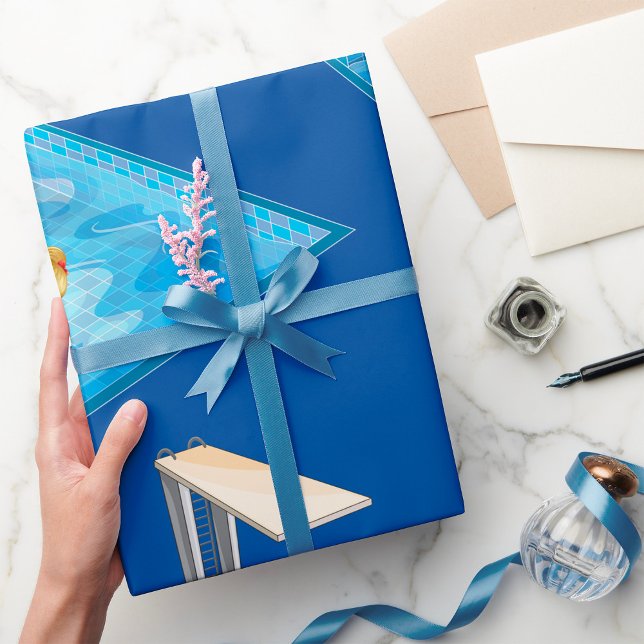 Papel De Regalo Natación chica (Subido por el creador)