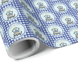 Papel De Regalo Natividad acuarela Feliz cumpleaños Jesús