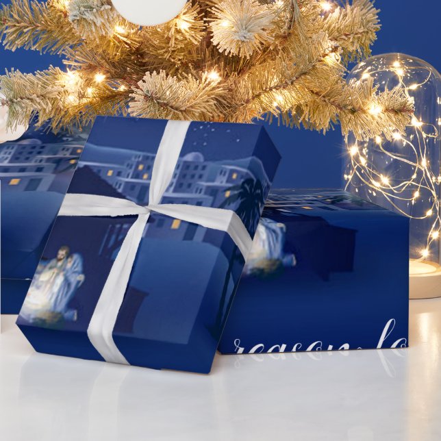 Papel De Regalo Natividad Jesús es la razón (Vacaciones)