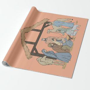 PAPEL DE REGALO NATIVITY CHRISTMAS WRAPPING PAPER 