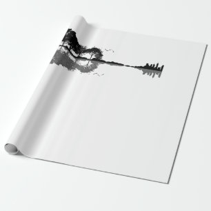 Papel De Regalo Naturaleza de guitarra acústica música de fondo gu