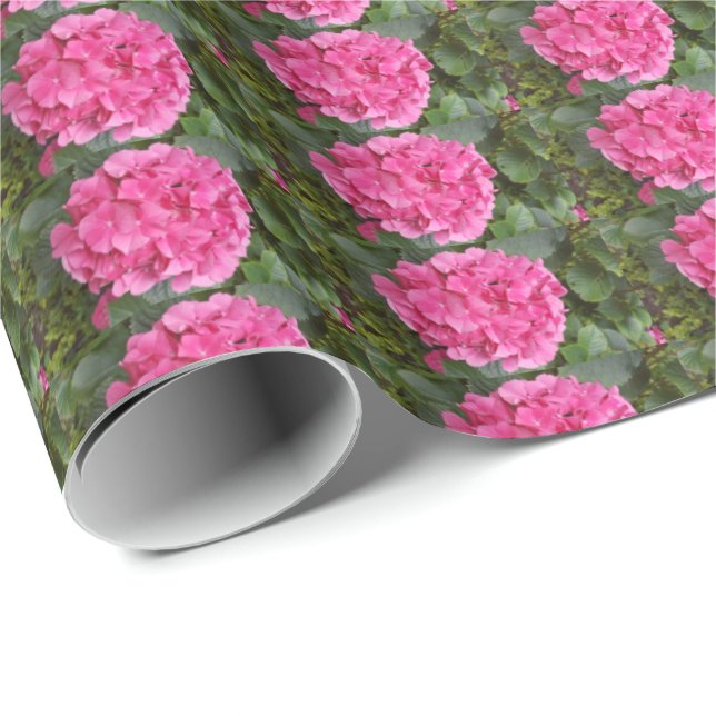 Papel De Regalo Naturaleza de la fotografía floral rosa (Esquina del rollo)