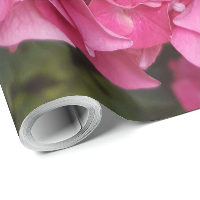 Papel De Regalo Naturaleza de la fotografía floral rosa (Esquina del rollo)