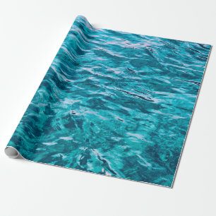 Papel De Regalo Naturaleza de la textura marina del océano acuát