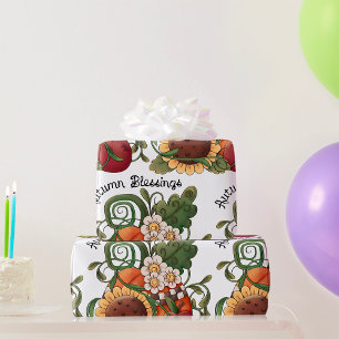 Papel De Regalo Naturaleza de las Bendiciones del Otoño