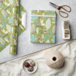 Papel De Regalo Naturaleza del conejo de primavera