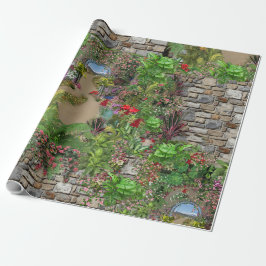 Papel De Regalo Naturaleza interior y exterior en flor