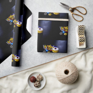 Papel De Regalo Naturaleza muerta simbólica de Hanukkah de Slipper