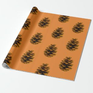 Papel De Regalo Naturaleza rústica de Pinecone