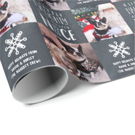 Papel De Regalo Naughty y Nice | Personalizado 2 Perro Mascota de 