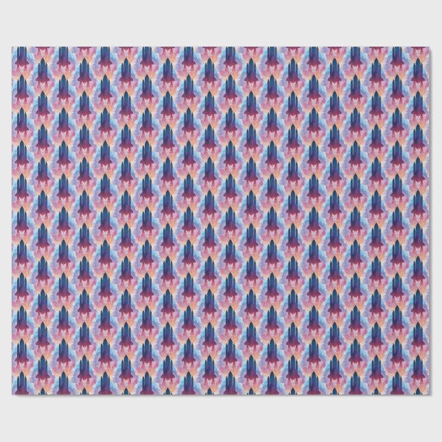 Papel De Regalo Nave espacial (Superficie plana)