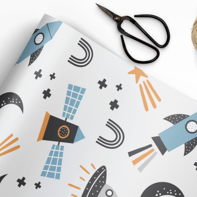 Papel de regalo Naves espaciales a la Luna (Subido por el creador)