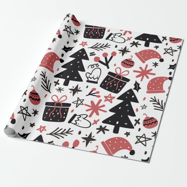 Papel De Regalo "Navidad" (Desenrollado)