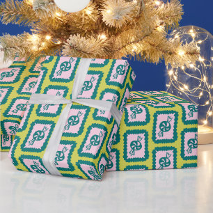 Papel De Regalo Navidad Caprichosa Caramelo Dulce Brillante Fiesta