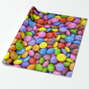 Papel De Regalo Navidad colorido del caramelo