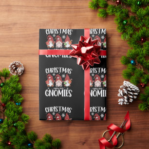 Papel De Regalo Navidad Con Mis Gnomos Búfalo Cuadros Rojos Gnome 