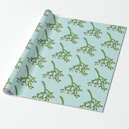 Papel De Regalo Navidad con muérdago