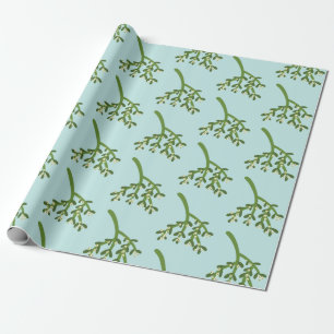 Papel De Regalo Navidad con muérdago