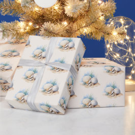 Papel De Regalo Navidad Costera