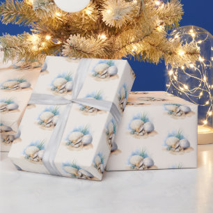 Papel De Regalo Navidad Costera 