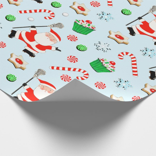 Papel De Regalo Navidad creativa de lacrosse (Esquina)