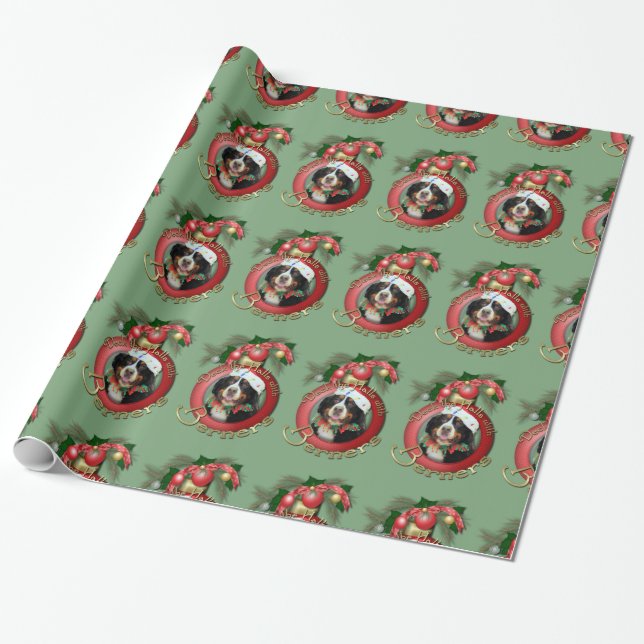 Papel De Regalo Navidad - cubierta los pasillos - Berners (Desenrollado)