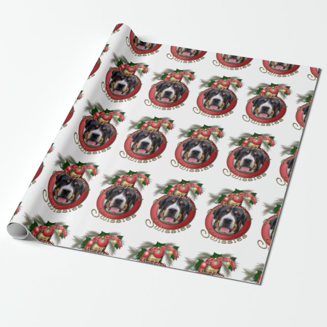Papel De Regalo Navidad - cubierta los pasillos - Swissies (Desenrollado)