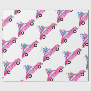 Papel De Regalo Navidad de acuarela pintado a mano