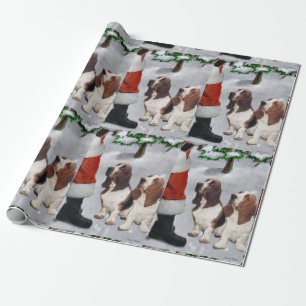 Papel De Regalo Navidad de Basset Hound